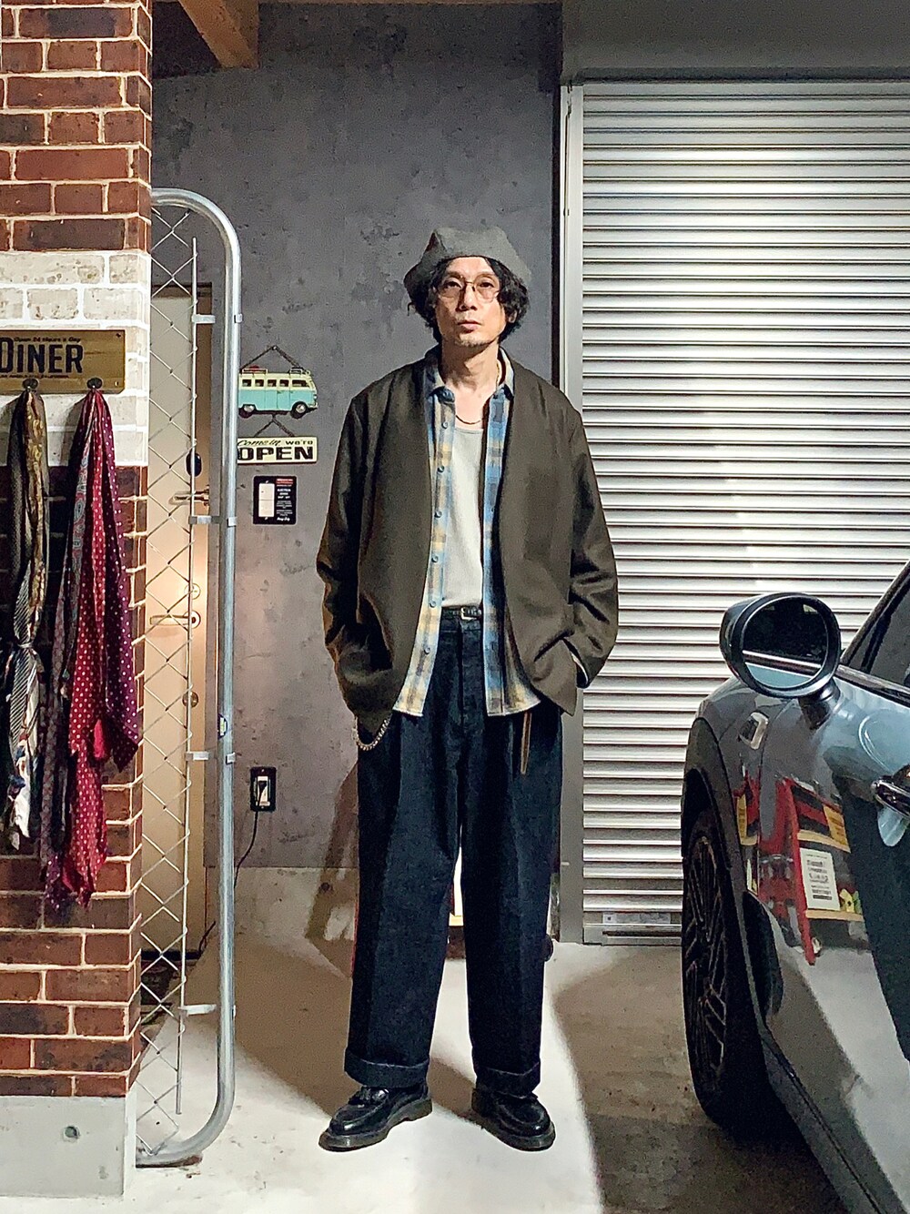 markaのノーカラージャケットを使った人気ファッションコーディネート