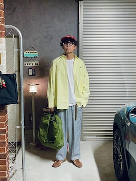 「U.S. POLO ASSN.（ユーエスポロアッスン）のアイテム（シャツ/ブラウス）」を使った、h.s.k.さん（メンズ・176cm）の秋コーディネート