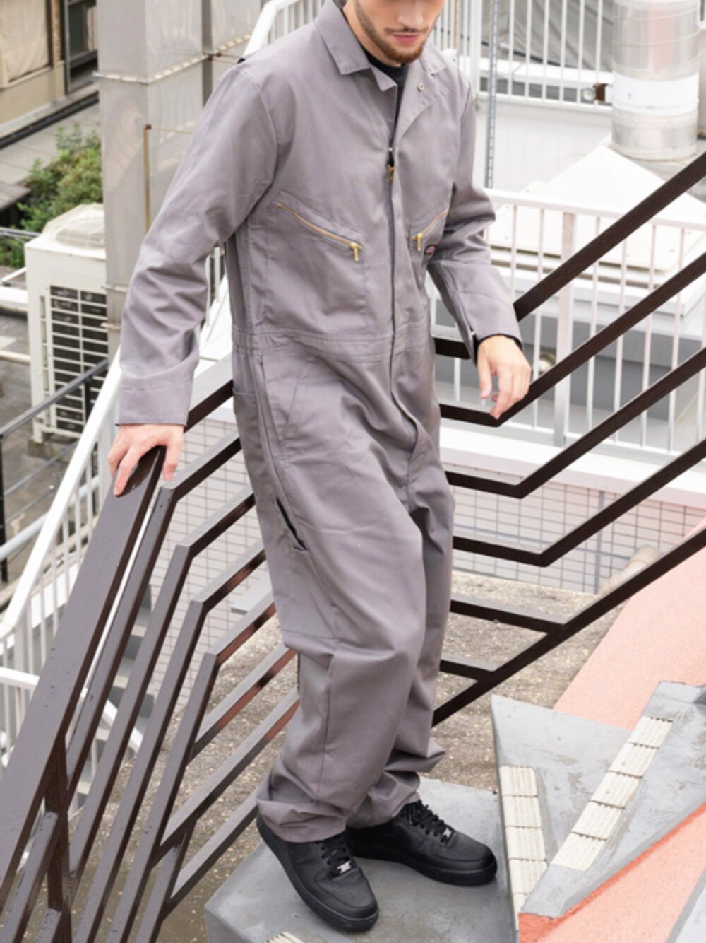 Dickiesのつなぎ/オールインワンを使った人気ファッション