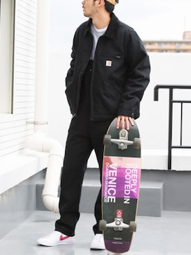 「アイテム（カバーオール）」を使った、Beautiful Harmonyさん（メンズ・179cm）の冬コーディネート