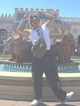 「HARIM（ハリム）のアイテム」を使った、れいやさん（メンズ・168cm）の夏コーディネート