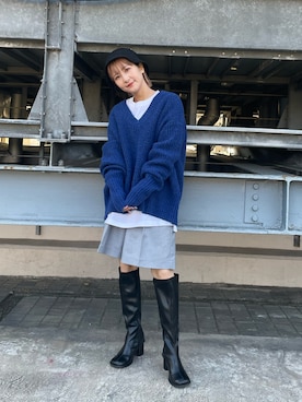 「KBF（ケイビーエフ）のアイテム（シューズ）」を使った、パルさん（レディース・152cm）の秋コーディネート