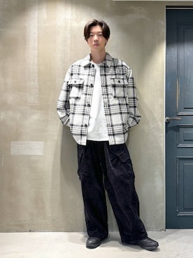 「アイテム（スウェット）」を使った、りゅうとさん（メンズ・180cm・20代）の秋コーディネート