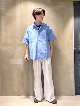 「RAGEBLUE（レイジブルー）のアイテム（Tシャツ/カットソー）」を使った、りゅうとさん（メンズ・180cm）の夏コーディネート