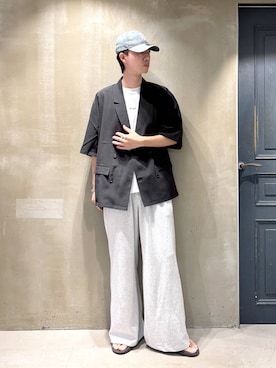 「アイテム（キャップ）」を使った、りゅうとさん（メンズ・180cm）の夏コーディネート