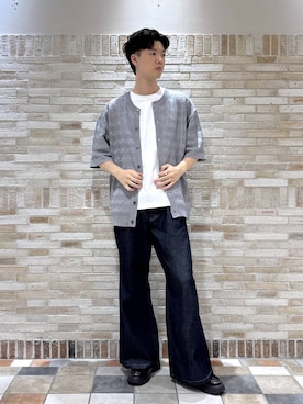 「RAGEBLUE（レイジブルー）のアイテム（トップス）」を使った、りゅうとさん（メンズ・180cm）の春コーディネート