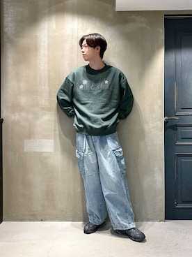 「アイテム（スウェット）」を使った、りゅうとさん（メンズ・180cm・20代）の秋コーディネート