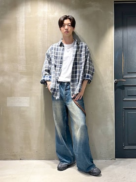 「RAGEBLUE（レイジブルー）のアイテム」を使った、りゅうとさん（メンズ・180cm）の秋コーディネート