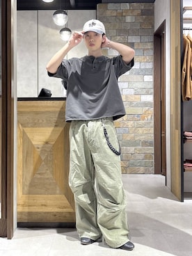 「RAGEBLUE（レイジブルー）のアイテム（キャップ）」を使った、りゅうとさん（メンズ・180cm）の春コーディネート