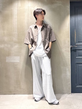 「アイテム（スウェットパンツ）」を使った、りゅうとさん（メンズ・180cm・20代）の夏コーディネート
