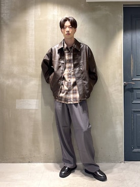 「RAGEBLUE（レイジブルー）のアイテム（ブルゾン）」を使った、りゅうとさん（メンズ・180cm）の秋コーディネート