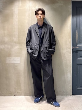 「アイテム（カバーオール）」を使った、りゅうとさん（メンズ・180cm）の秋コーディネート