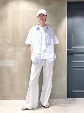 「アイテム（スウェットパンツ）」を使った、りゅうとさん（メンズ・180cm）の夏コーディネート