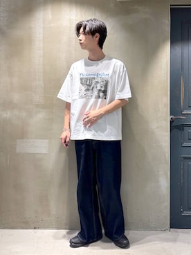「RAGEBLUE（レイジブルー）のアイテム（パンツ）」を使った、りゅうとさん（メンズ・180cm）の夏コーディネート