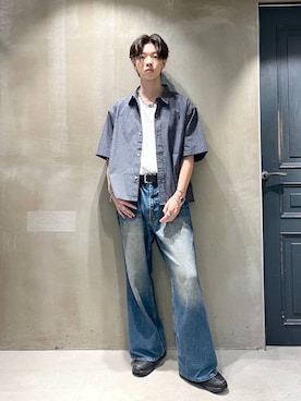 「RAGEBLUE（レイジブルー）のアイテム」を使った、りゅうとさん（メンズ・180cm）の夏コーディネート