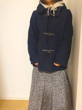 「AMERICAN HOLIC（アメリカンホリック）のアイテム（スカート、ブラック系）」を使った、はるっちさん（レディース・157cm）の冬コーディネート