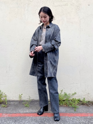 Ameri（アメリ）の「CRUSHED LEATHER COAT（その他アウター）」 - WEAR