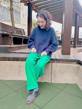 「出勤コーデ」｜「アイテム（その他シューズ）」を使った、ina*:.｡さん（レディース・159cm）の冬コーディネート