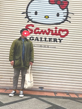 「Gramicci（グラミチ）のアイテム（スウェットパンツ）」を使った、chasさん（メンズ・182cm）の春コーディネート