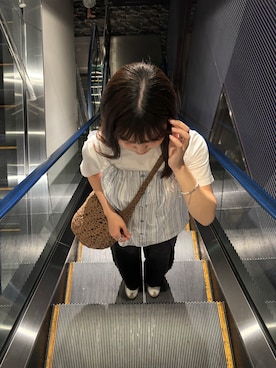 「アイテム（キャミソール）」を使った、ナナコさん（レディース・160cm）の夏コーディネート