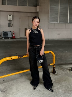 「アイテム（キャミソール）」を使った、KOKORO.Iさん（レディース・148cm）の秋コーディネート