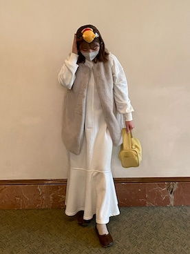 「プーさんコーデ」｜みうさん（レディース・156cm）の春コーディネート