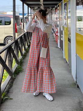 「イロモノ」｜みうさん（レディース・156cm）の春コーディネート