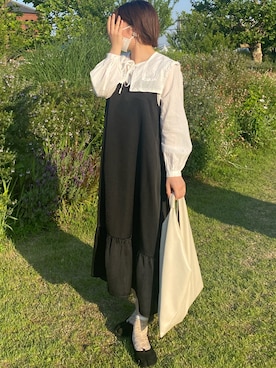 「ごきげんウィーク」｜「アイテム（バレエシューズ）」を使った、みうさん（レディース・156cm）の春コーディネート