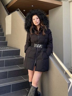 「アイテム（ダウンジャケット/コート）」を使った、Misaさん（レディース・158cm）の秋コーディネート