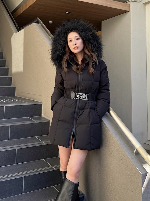 GDベルト付きロングダウンコート（ダウンジャケット/コート）｜GYDA