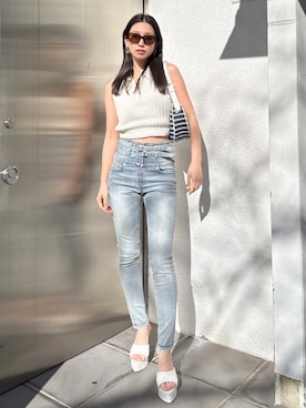 「GYDA（ジェイダ）のアイテム」を使った、Misaさん（レディース・158cm）の夏コーディネート
