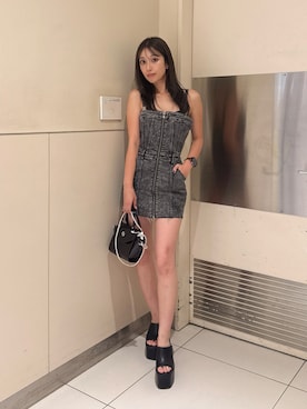 「GYDA（ジェイダ）のアイテム」を使った、Misaさん（レディース・158cm）の夏コーディネート