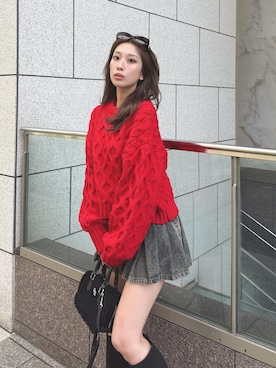 「GYDA（ジェイダ）のアイテム」を使った、Misaさん（レディース・158cm）の冬コーディネート