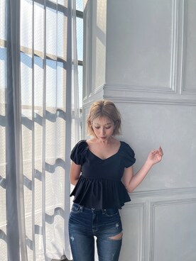 「GYDA（ジェイダ）のアイテム」を使った、Misaさん（レディース・158cm）の夏コーディネート