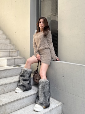 「アイテム（ワンピース）」を使った、Misaさん（レディース・158cm）の秋コーディネート