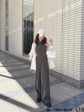 「アイテム（キャップ）」を使った、Misaさん（レディース・158cm）の春コーディネート