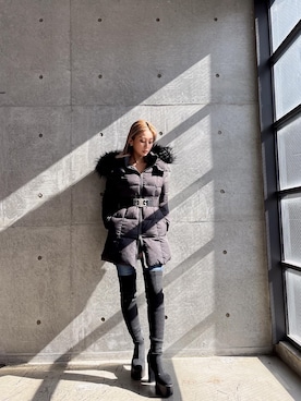 「GYDA（ジェイダ）のアイテム（ジャケット/アウター）」を使った、Misaさん（レディース・158cm）の秋コーディネート