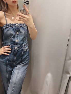 「GYDA（ジェイダ）のアイテム（ピアス（両耳用））」を使った、Misaさん（レディース・158cm）の春コーディネート