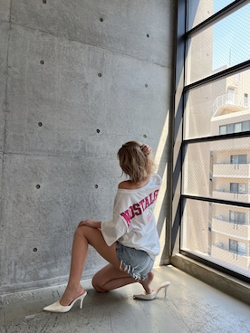 「GYDA（ジェイダ）のアイテム」を使った、Misaさん（レディース・158cm）の夏コーディネート