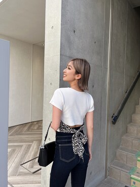 「GYDA（ジェイダ）のアイテム」を使った、Misaさん（レディース・158cm）の春コーディネート