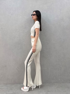 「GYDA（ジェイダ）のアイテム（その他パンツ）」を使った、Misaさん（レディース・158cm）の夏コーディネート