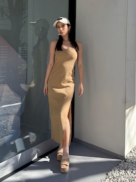 「GYDA（ジェイダ）のアイテム」を使った、Misaさん（レディース・158cm）の夏コーディネート