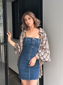 GYDA ジェイダ タイトベア デニムワンピース ジェイダ GYDA タイトベア デニムワンピース （ブルー