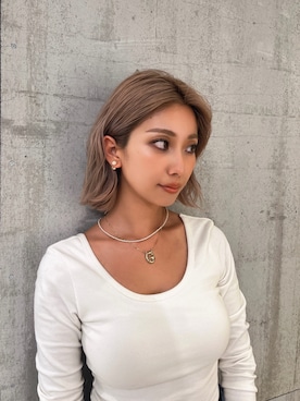 「GYDA（ジェイダ）のアイテム（ネックレス）」を使った、Misaさん（レディース・158cm）の秋コーディネート