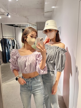 「GYDA（ジェイダ）のアイテム」を使った、Misaさん（レディース・158cm）の春コーディネート