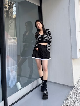 「GYDA（ジェイダ）のアイテム（その他パンツ）」を使った、Misaさん（レディース・158cm）の夏コーディネート