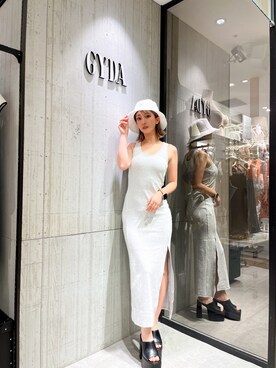 「GYDA（ジェイダ）のアイテム」を使った、Misaさん（レディース・158cm）の夏コーディネート