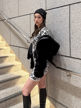 「GYDA（ジェイダ）のアイテム（ワンピース）」を使った、Misaさん（レディース・158cm）の秋コーディネート