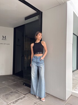 「GYDA（ジェイダ）のアイテム」を使った、Misaさん（レディース・158cm）の春コーディネート