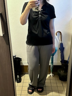「アイテム（Tシャツ/カットソー）」を使った、ぬとさん（レディース・160cm）の夏コーディネート